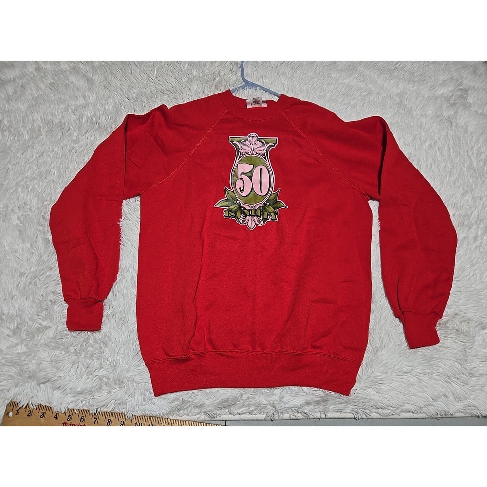Vintage Crewneck XL Sweatshirt 50 is NIFTY Dollar Bill Graphic Print Made USA‎